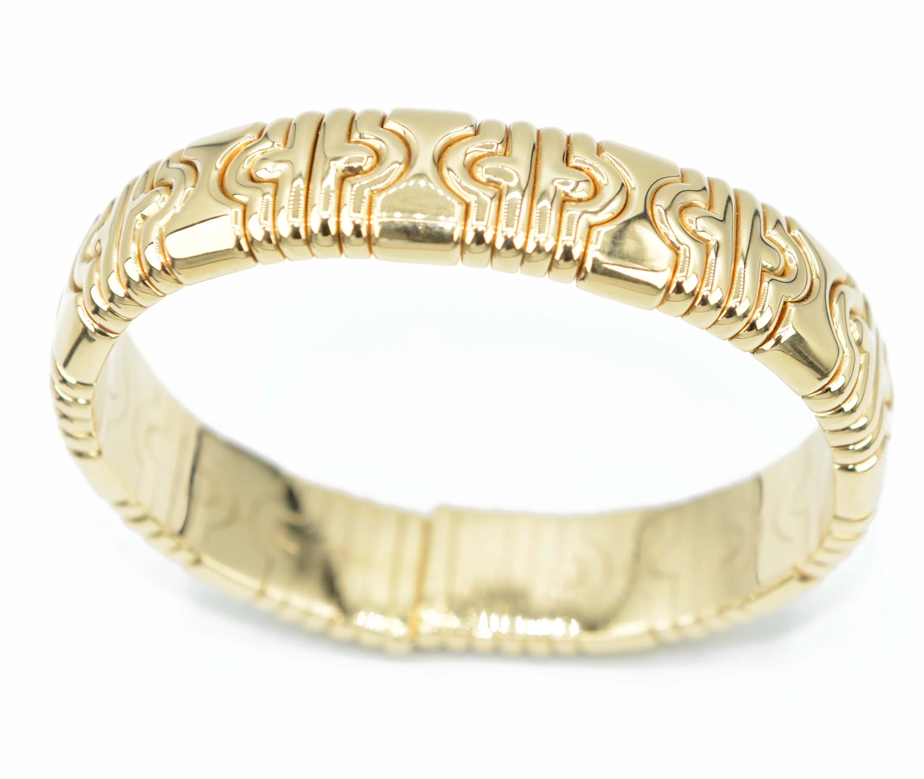 Bracelet jonc or jaune Bvlgari collection Parentesi