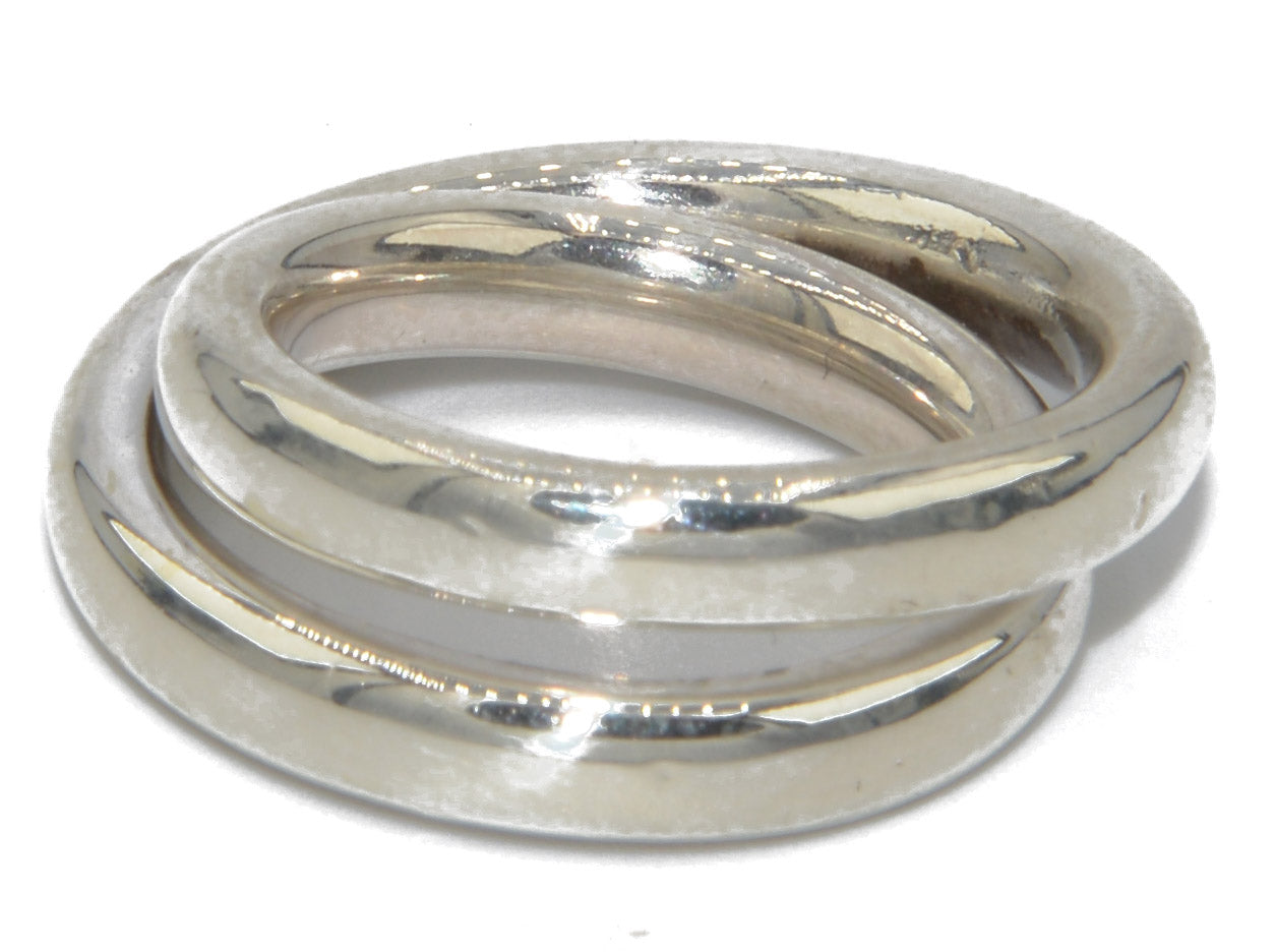 Hermès Vertige collection silver ring