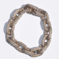 Hermès braided link silver bracelet
