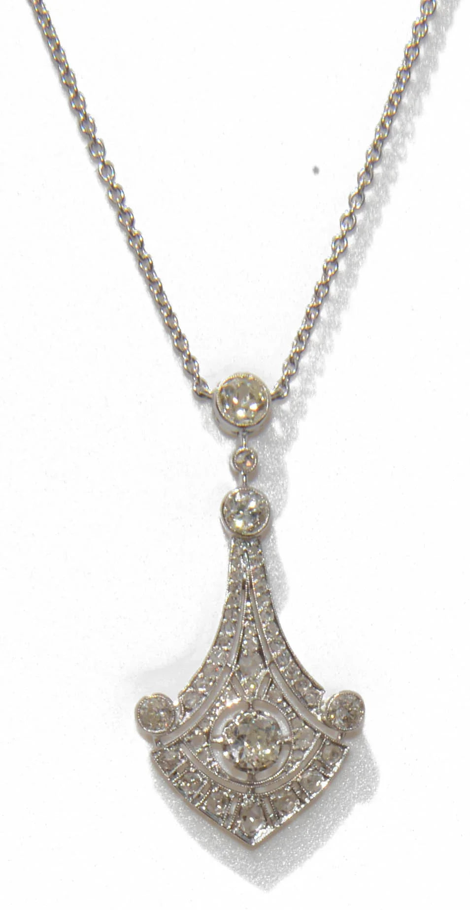 Platinum and diamond necklace