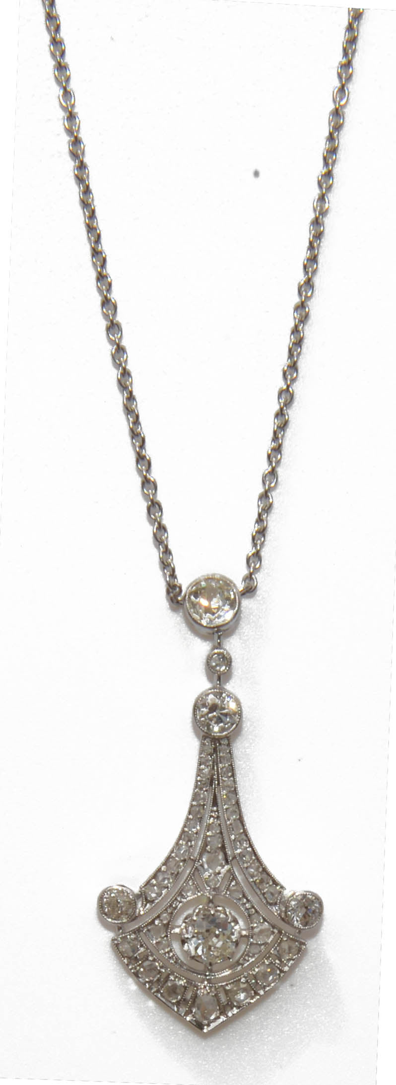 Platinum and diamond necklace