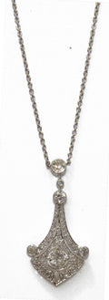 Platinum and diamond necklace