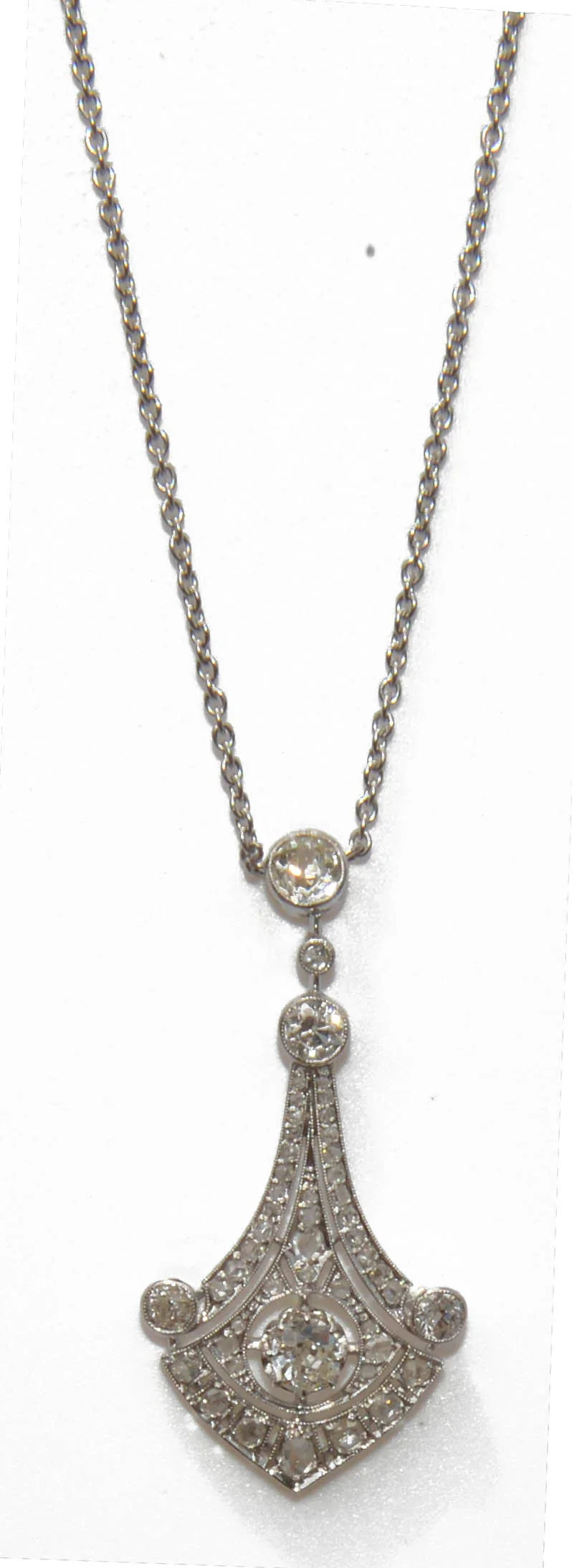 Platinum and diamond necklace