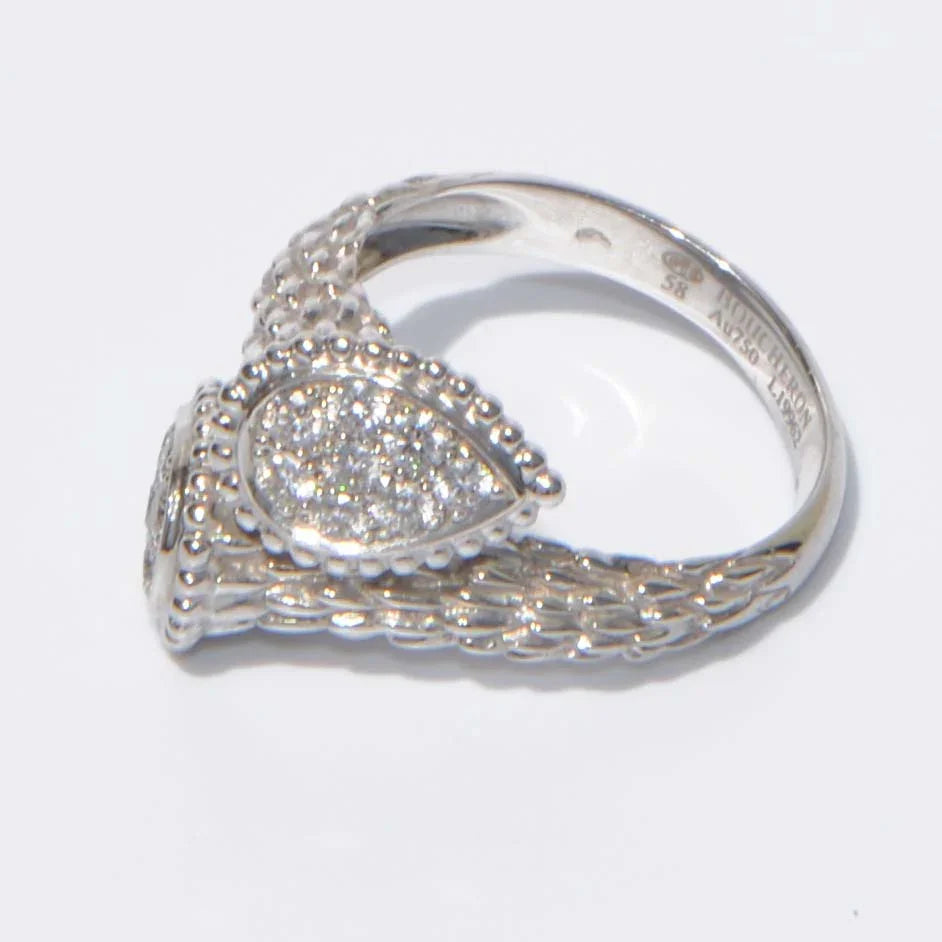 Bague or gris Boucheron serpent Bohème