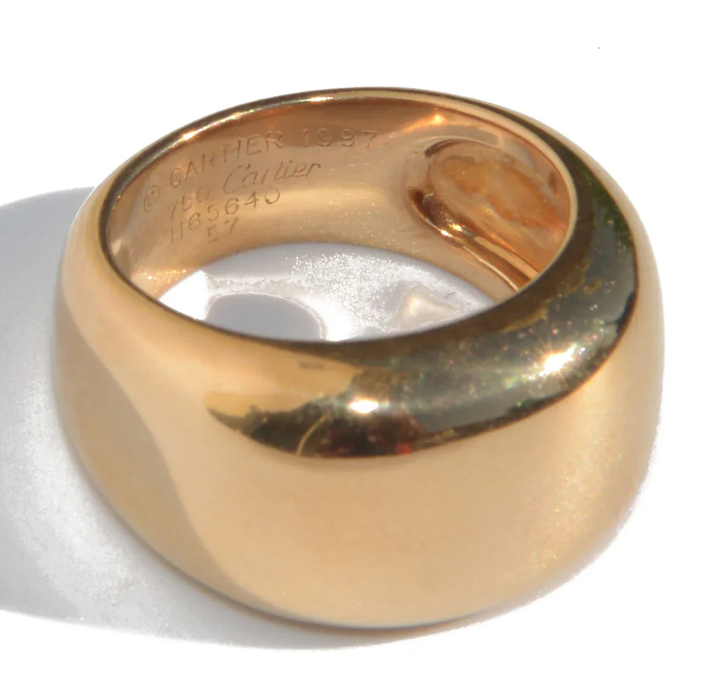 Cartier New Wave model yellow gold ring