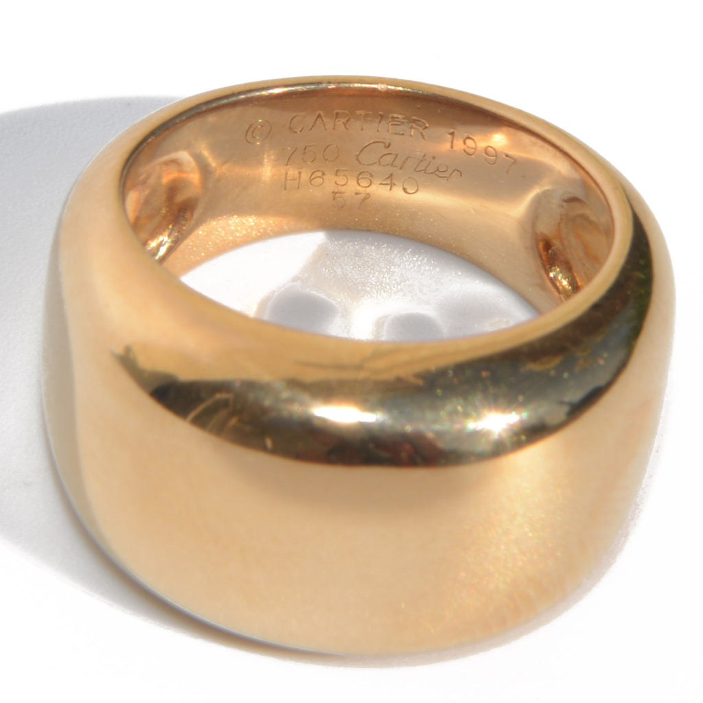 Cartier New Wave model yellow gold ring