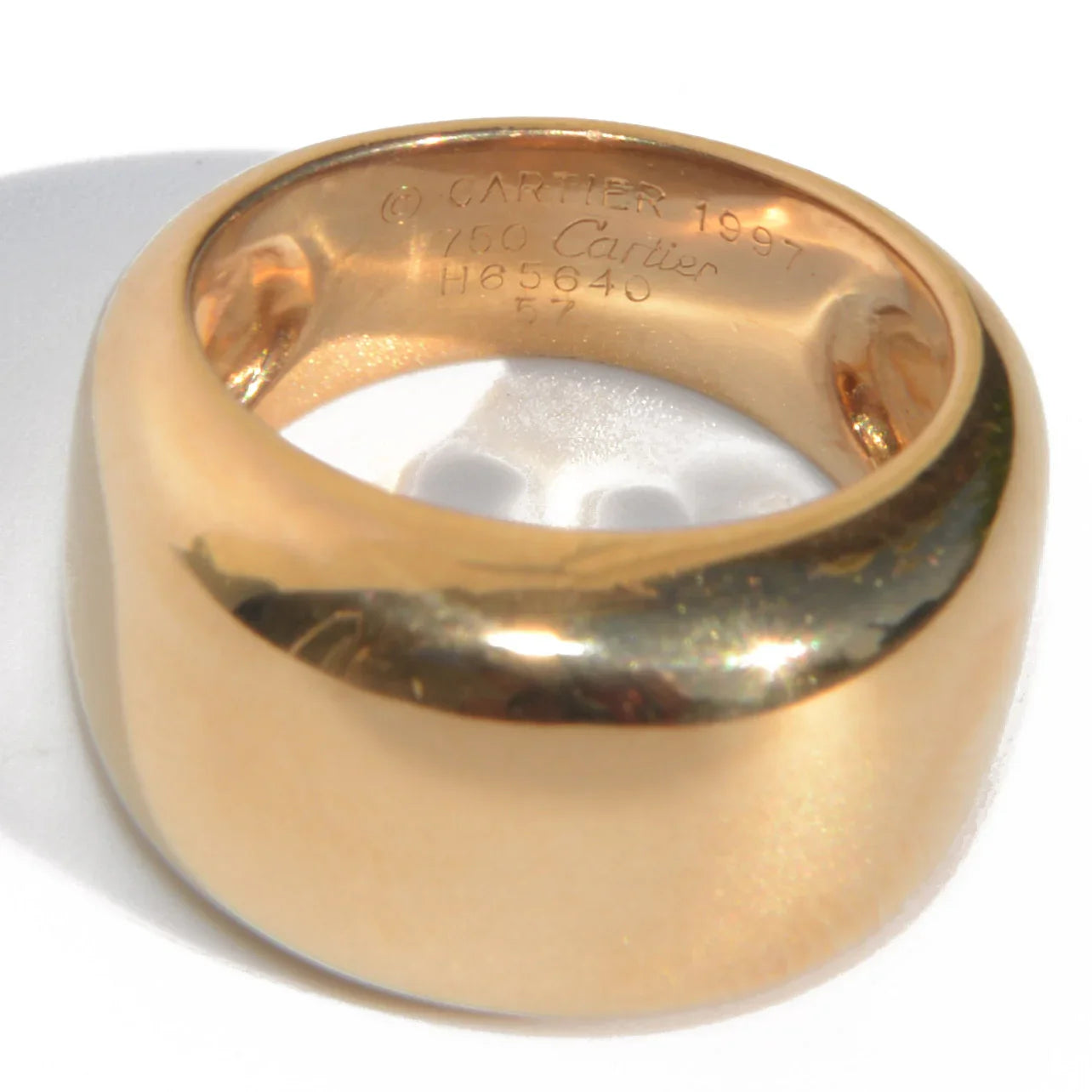 Cartier New Wave model yellow gold ring
