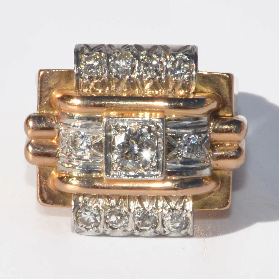 1950 platinum and diamond ring