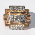 1950 platinum and diamond ring