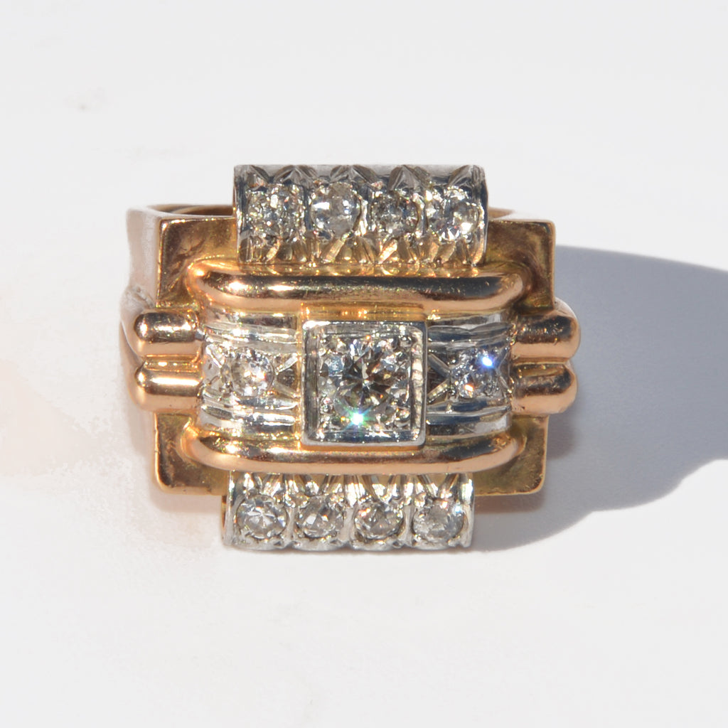 1950 platinum and diamond ring