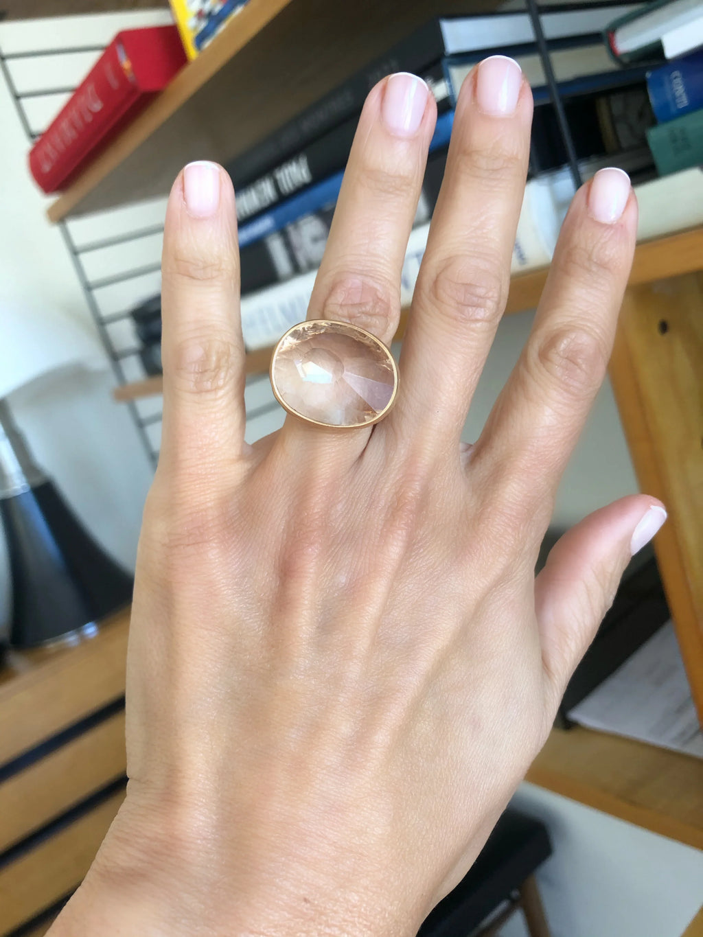 Ring signed Pomellato, Arabesque in rose gold