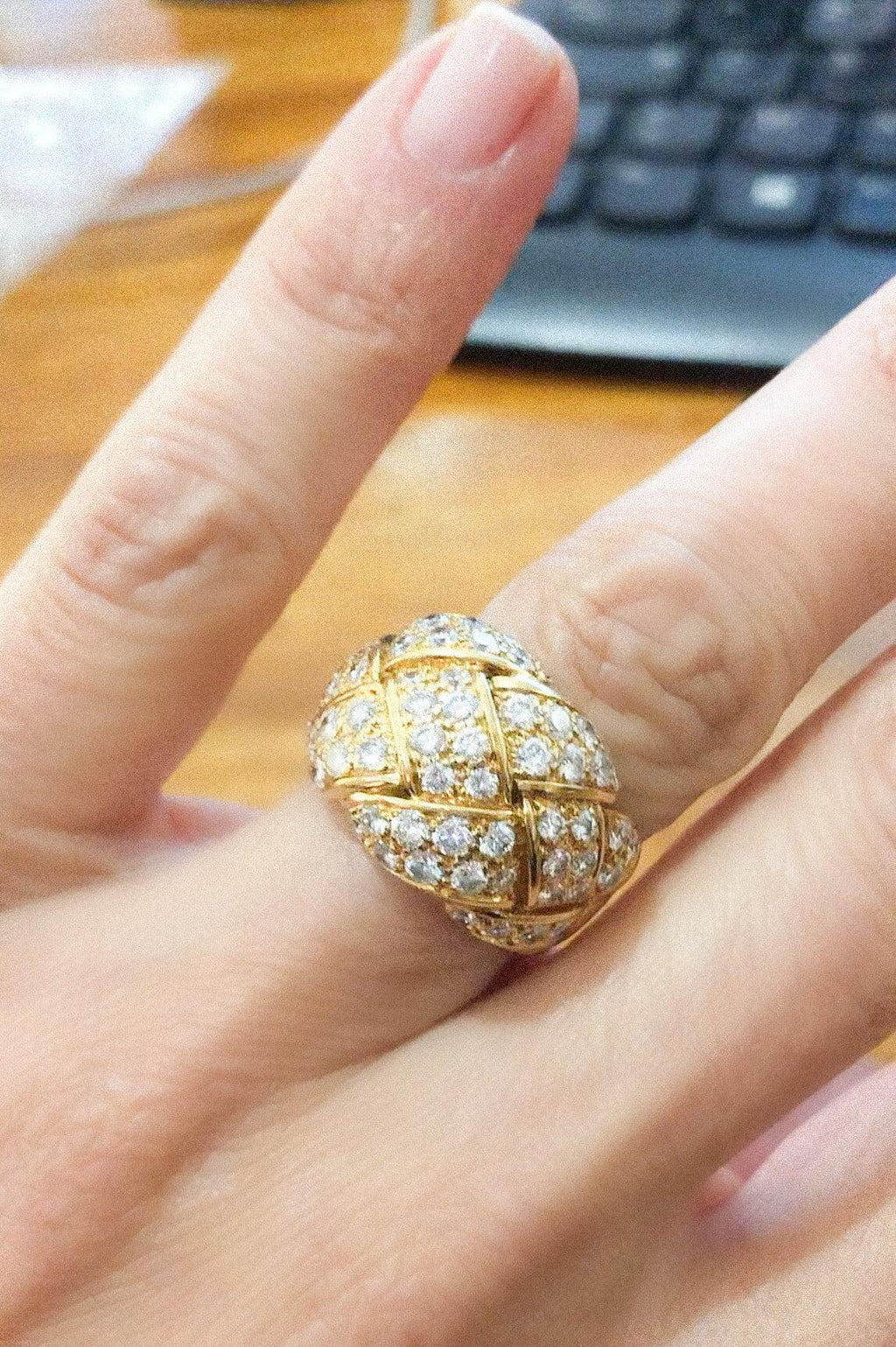 Van Cleef & Arpels Yellow Gold and Diamond Ring
