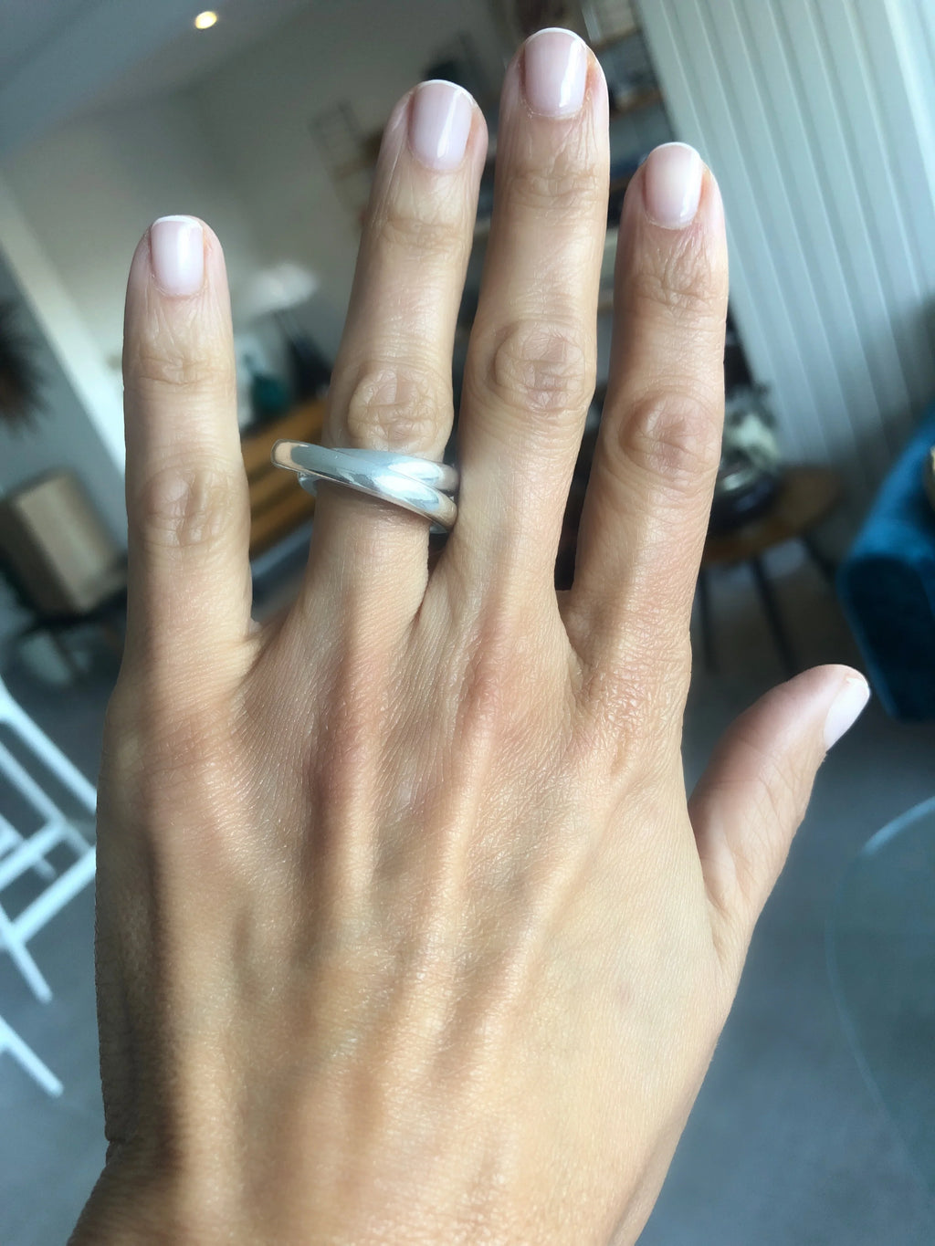 Hermès Vertige collection silver ring