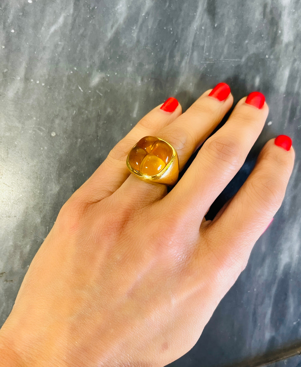 Pomellato Mosaique Collection yellow gold ring