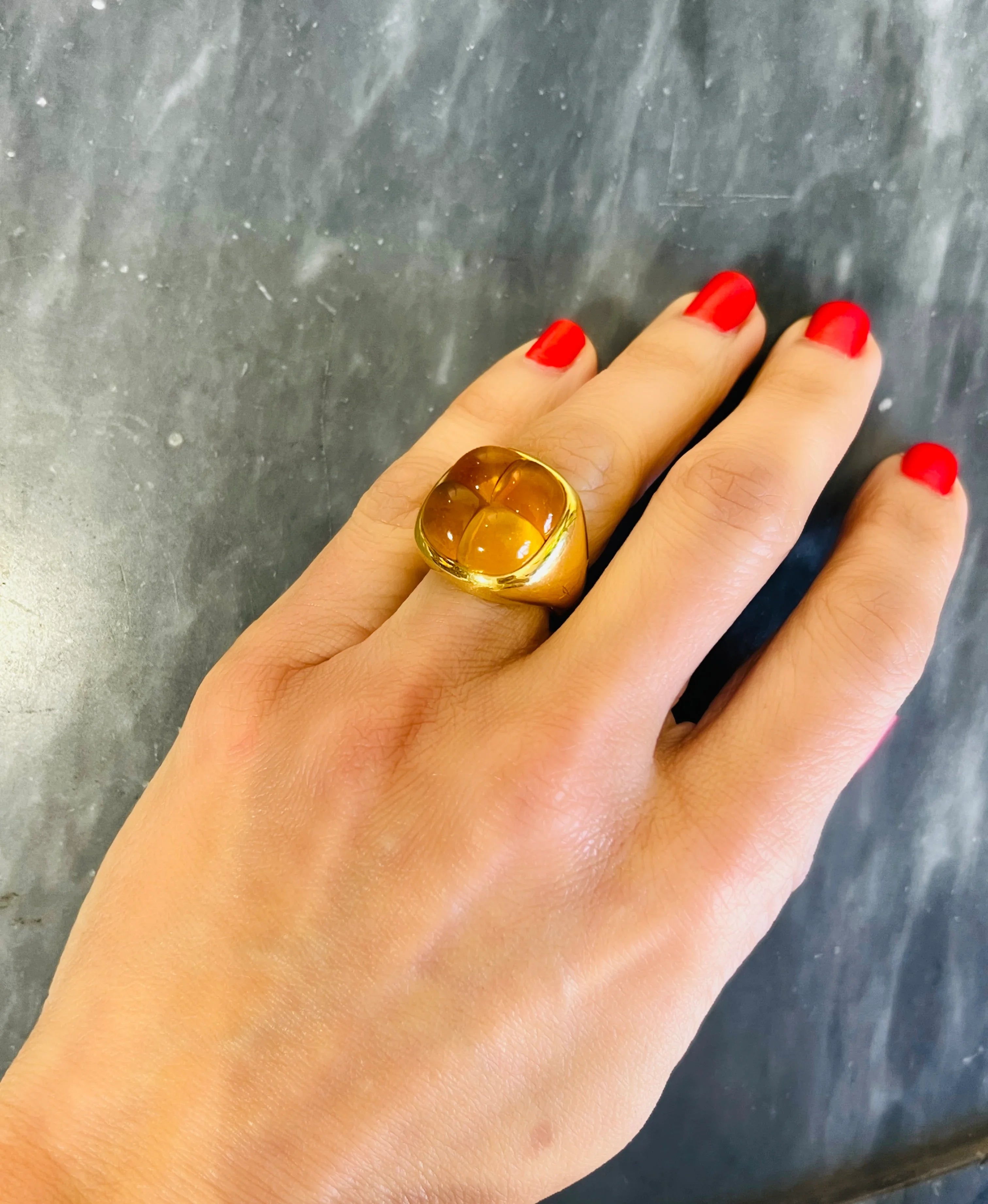 Pomellato Mosaique Collection yellow gold ring