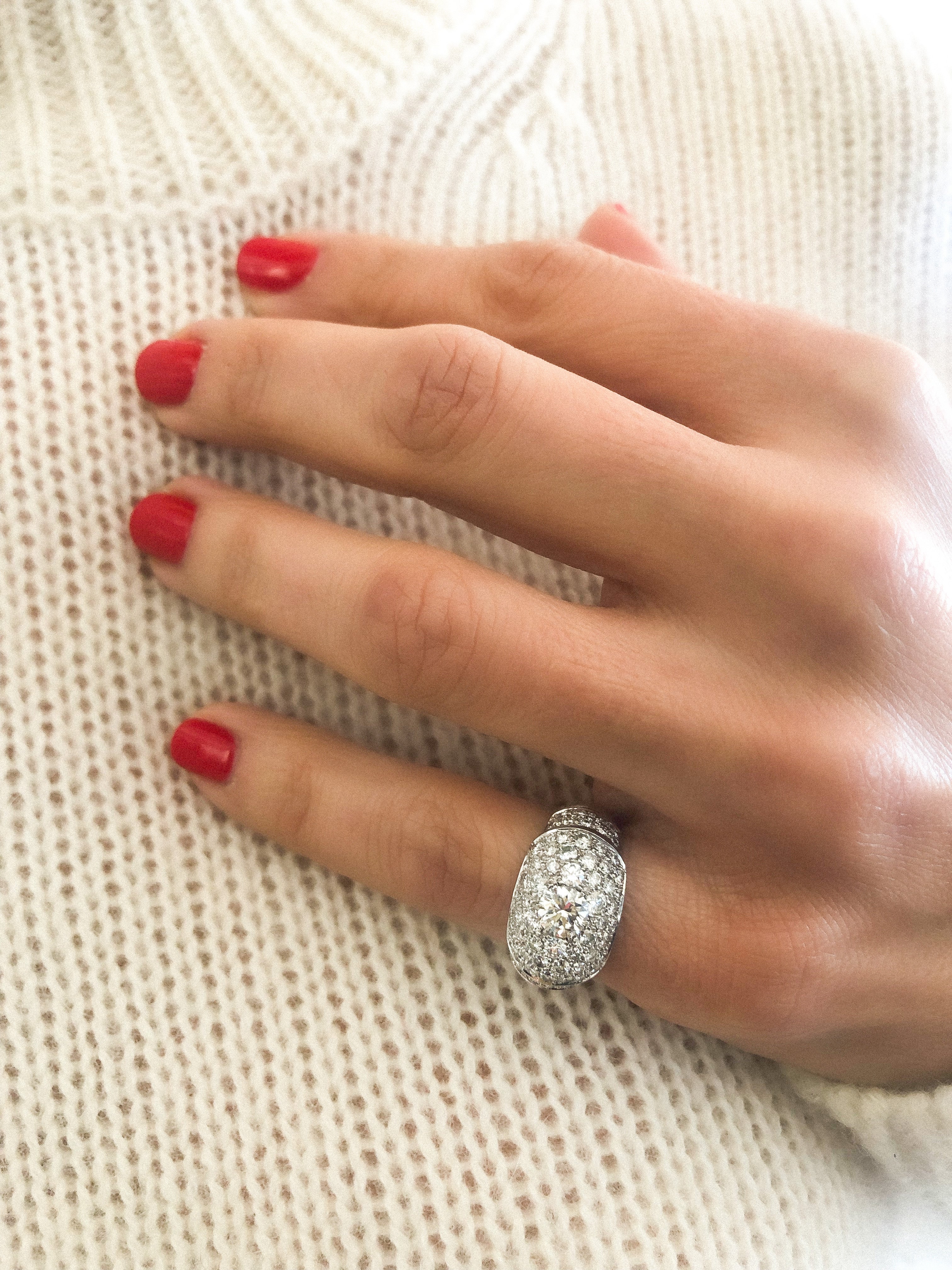 Diamond pavé ring