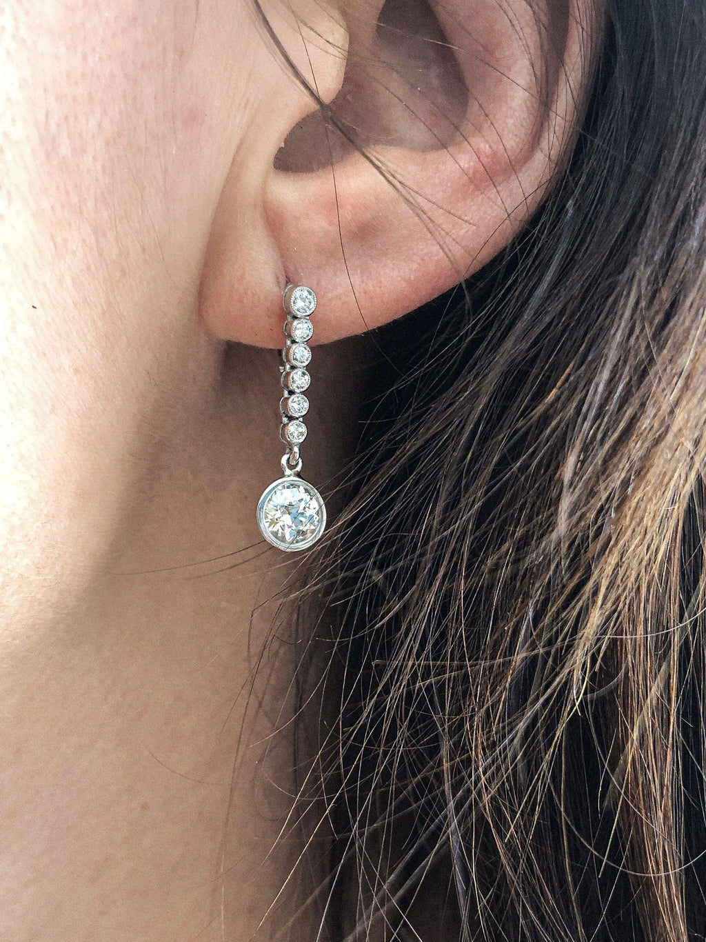 Dormeuse en platine diamant