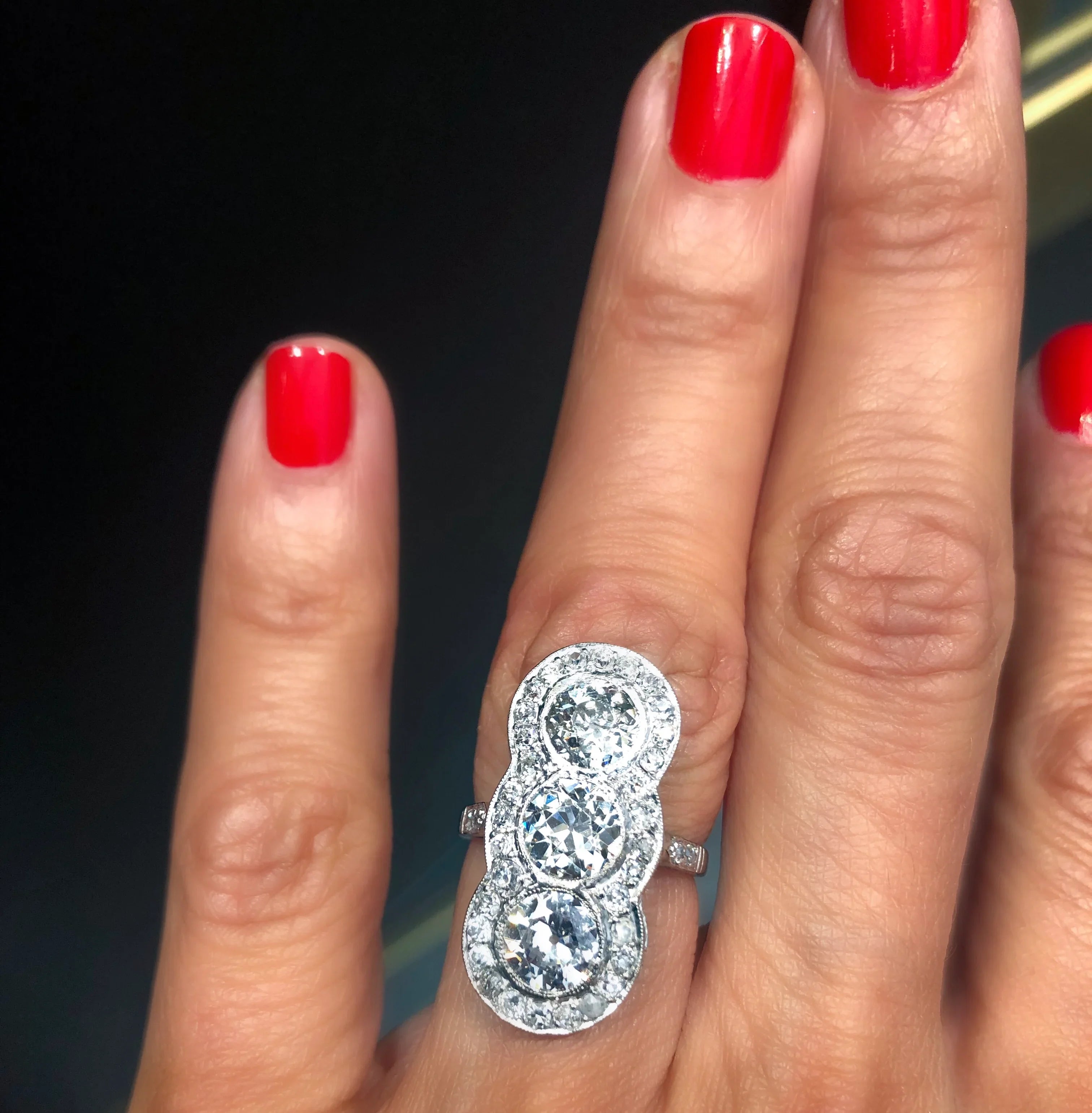 You and I ring in platinum and diamond