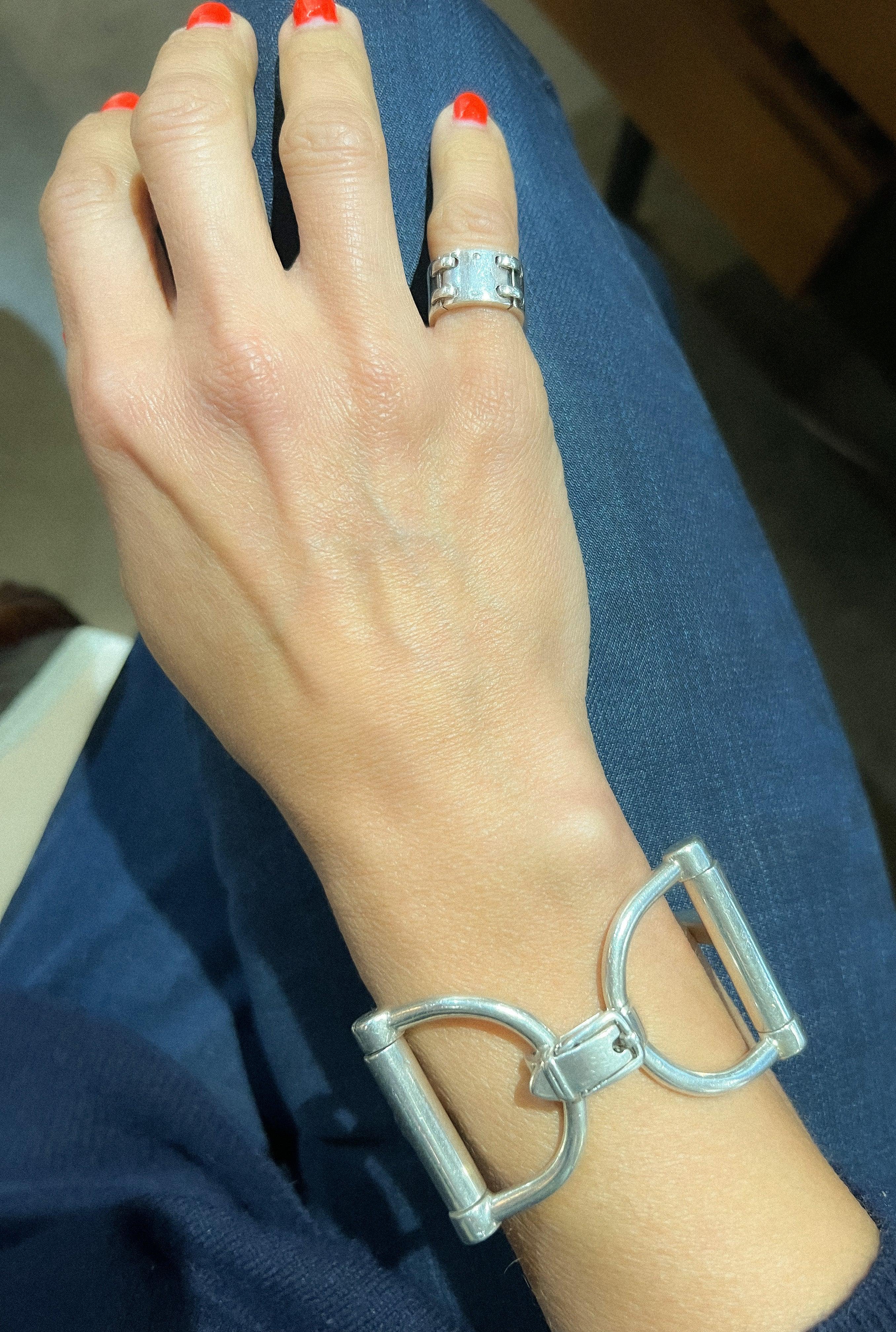 Vintage Hermès sterling silver ring
