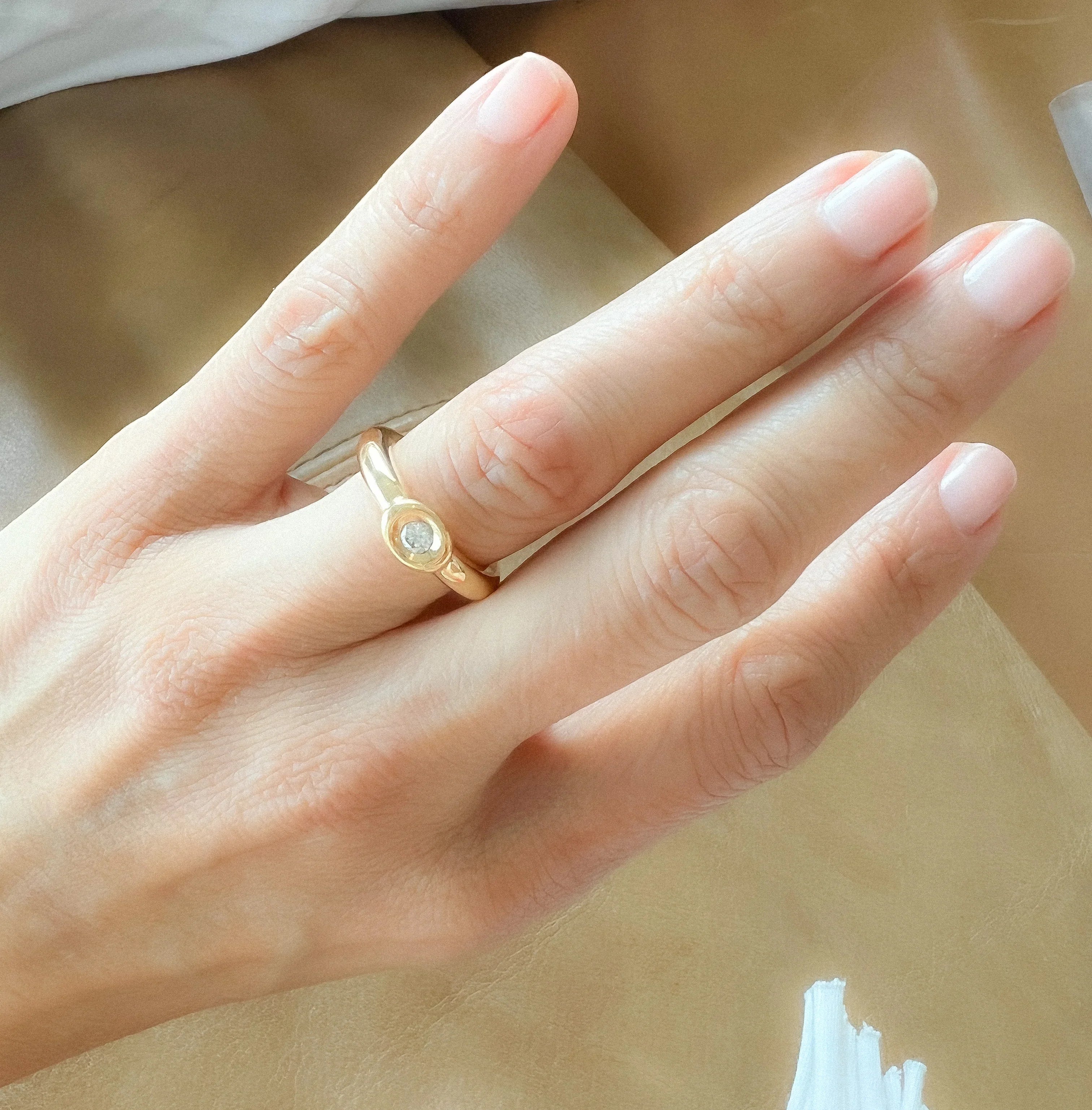 Bague or jaune et diamant de la maison Chaumet