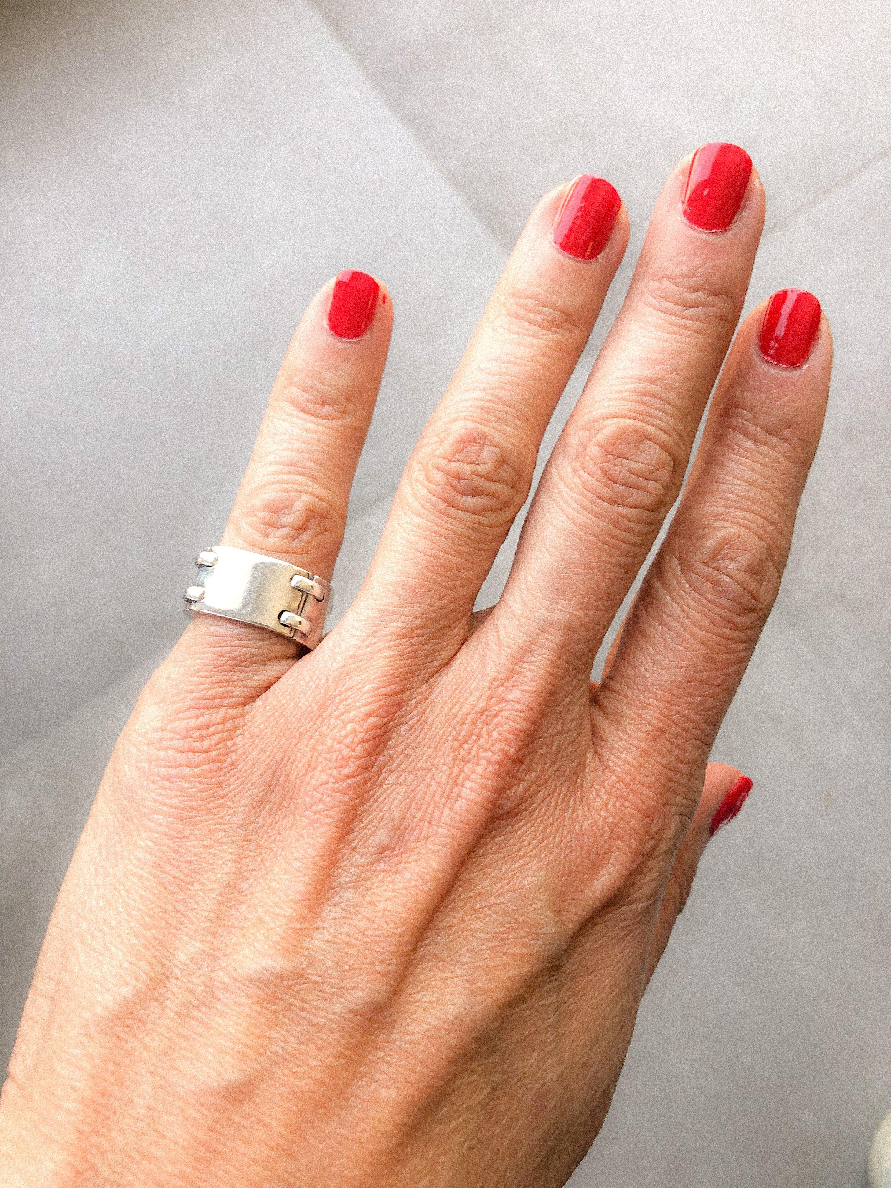 Vintage Hermès sterling silver ring
