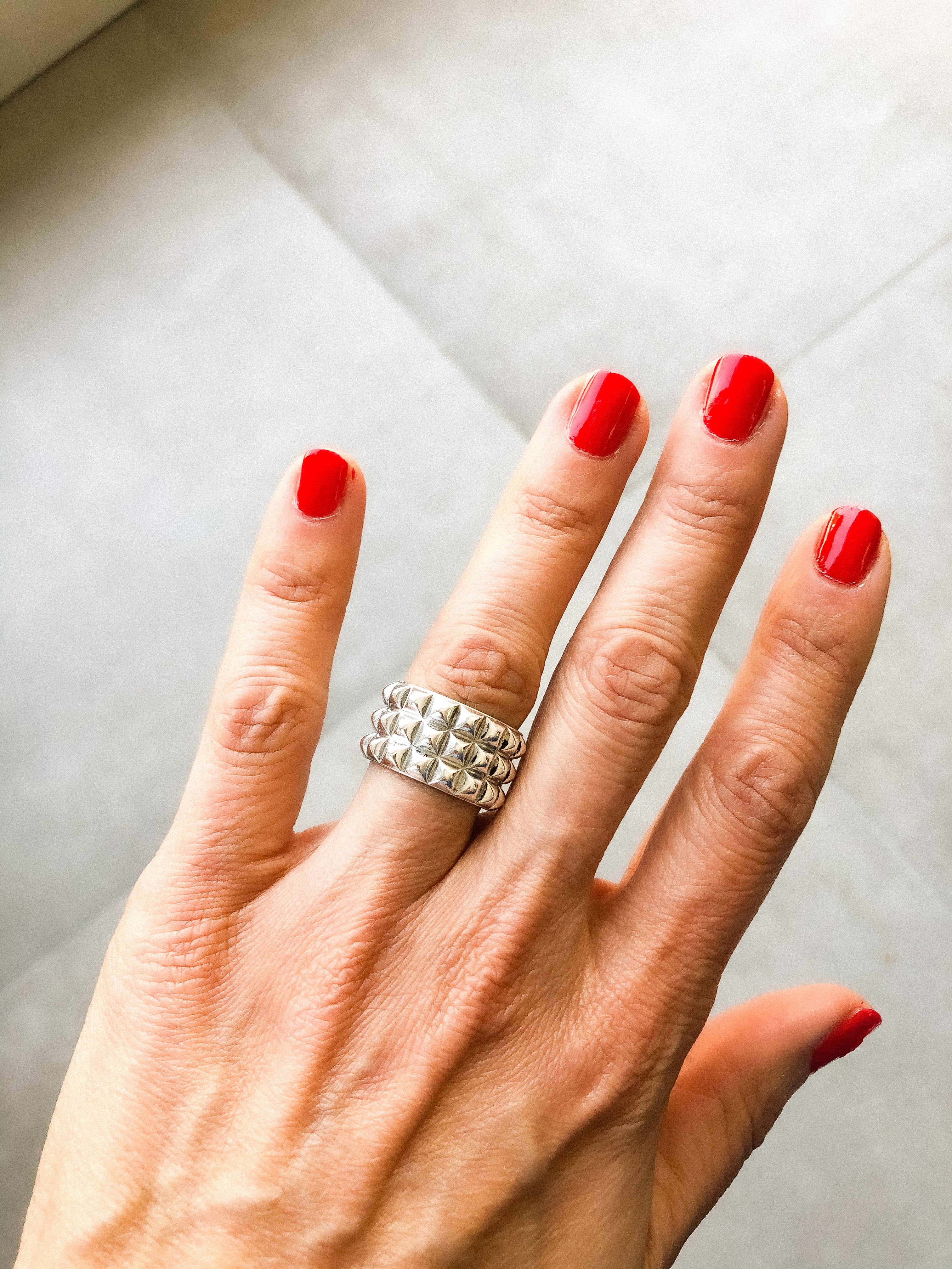 Hermès Espionne ring in silver
