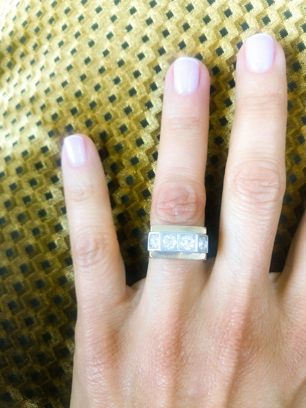 Diamond signet ring