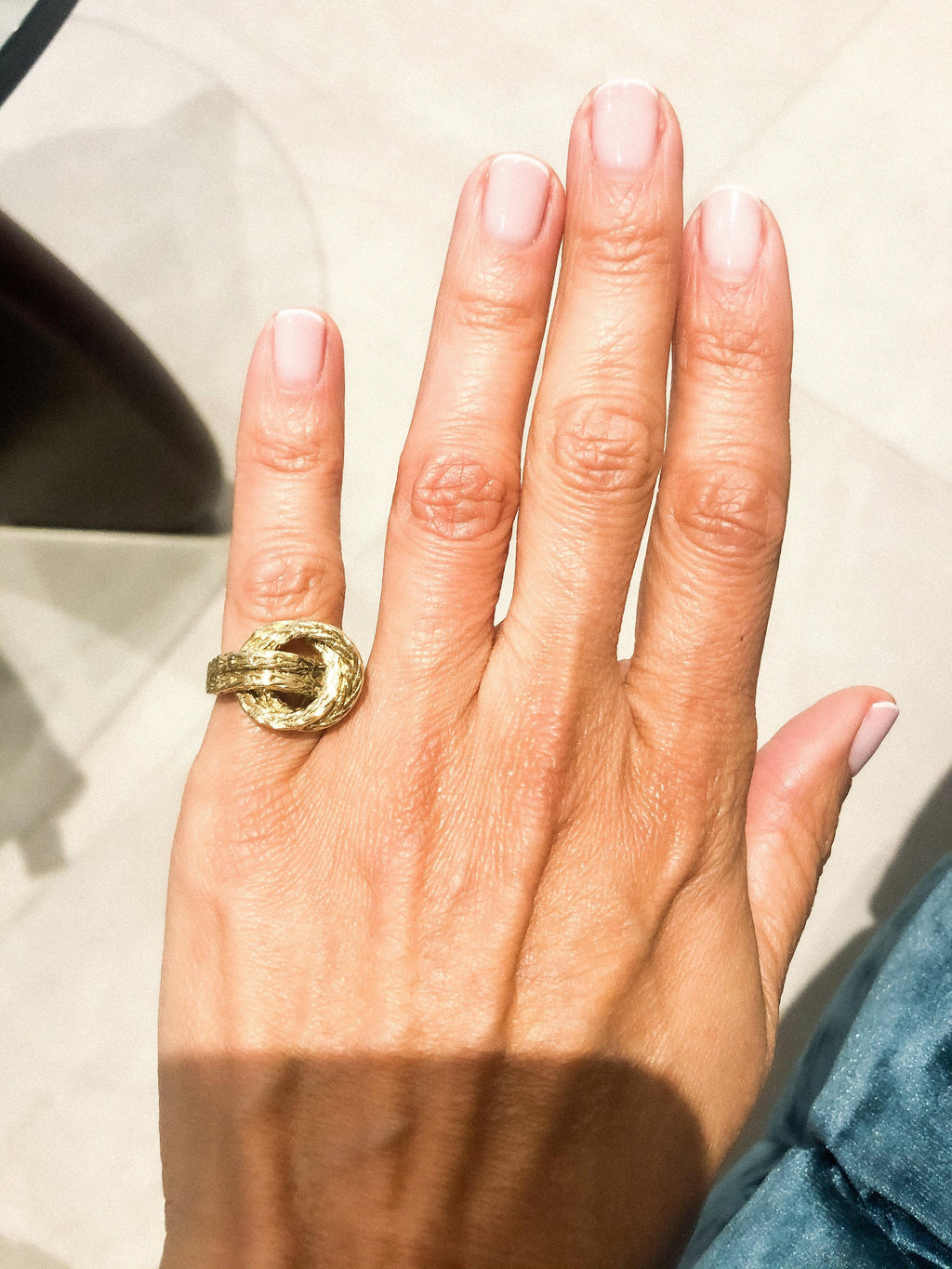 Hermès Vendôme collection yellow gold ring
