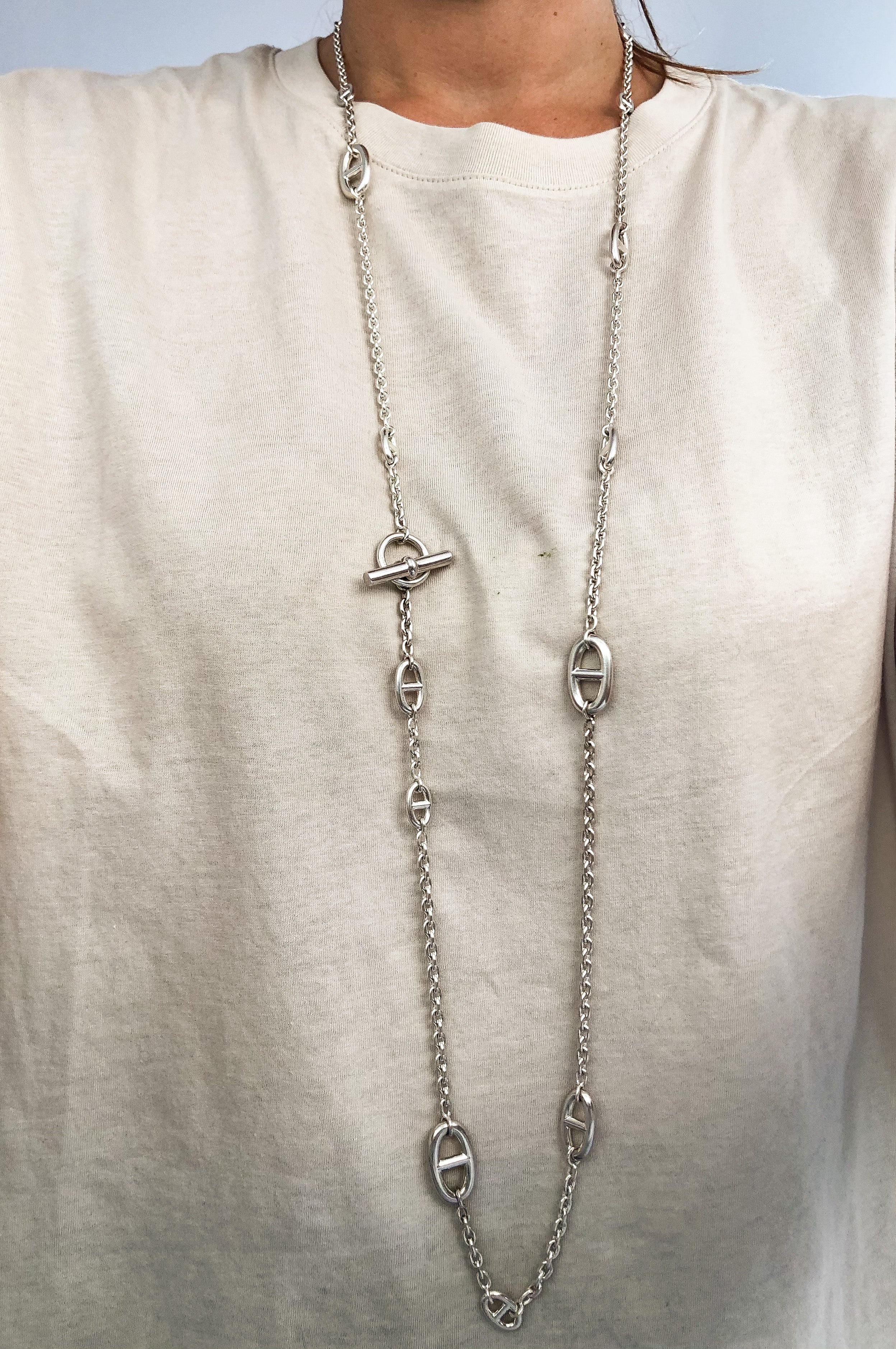 Hermès Farandole Sterling Silver Necklace