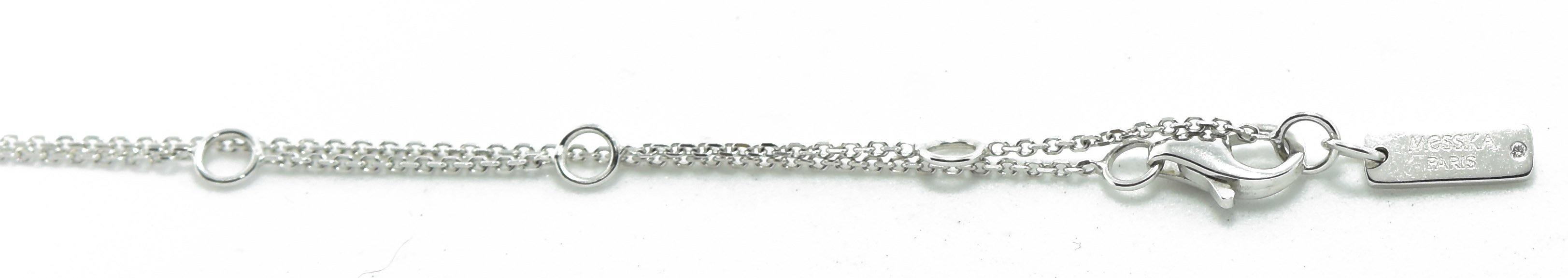 Collier en platine formant une flèche en diamant signée de la Maison Tiffany & co - adalgyseboutique
