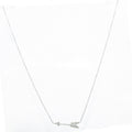 Collier en platine formant une flèche en diamant signée de la Maison Tiffany & co - adalgyseboutique