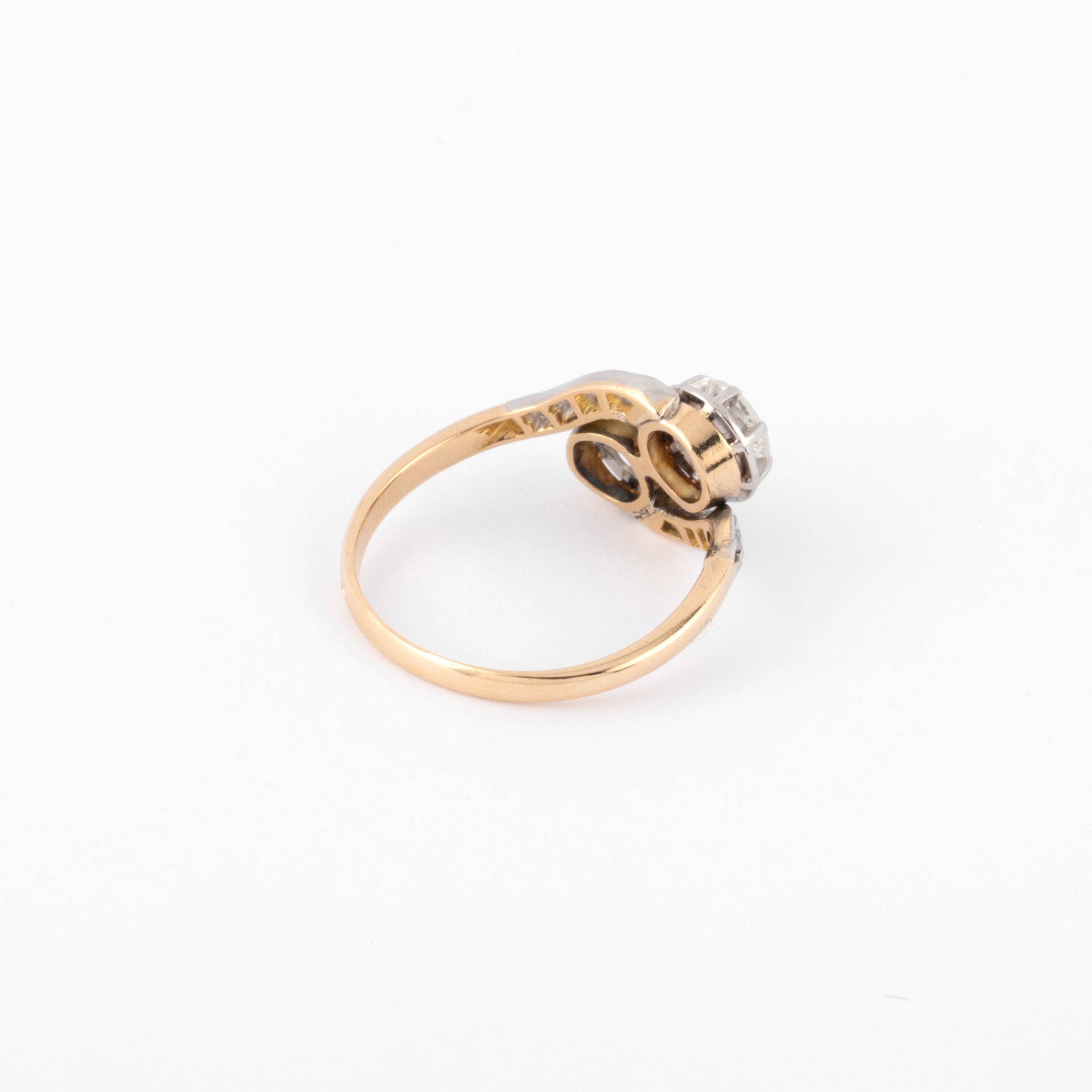 Bague Toi & Moi en diamant platine et or