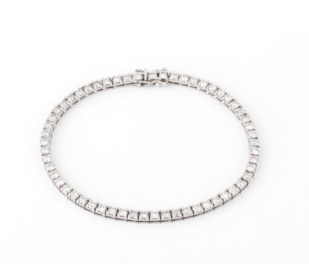 Bracelet rivière en or gris et diamant