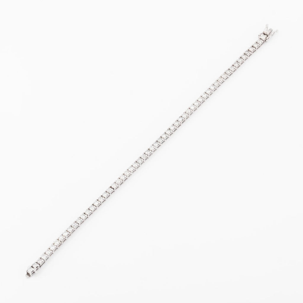 Bracelet rivière en or gris et diamant