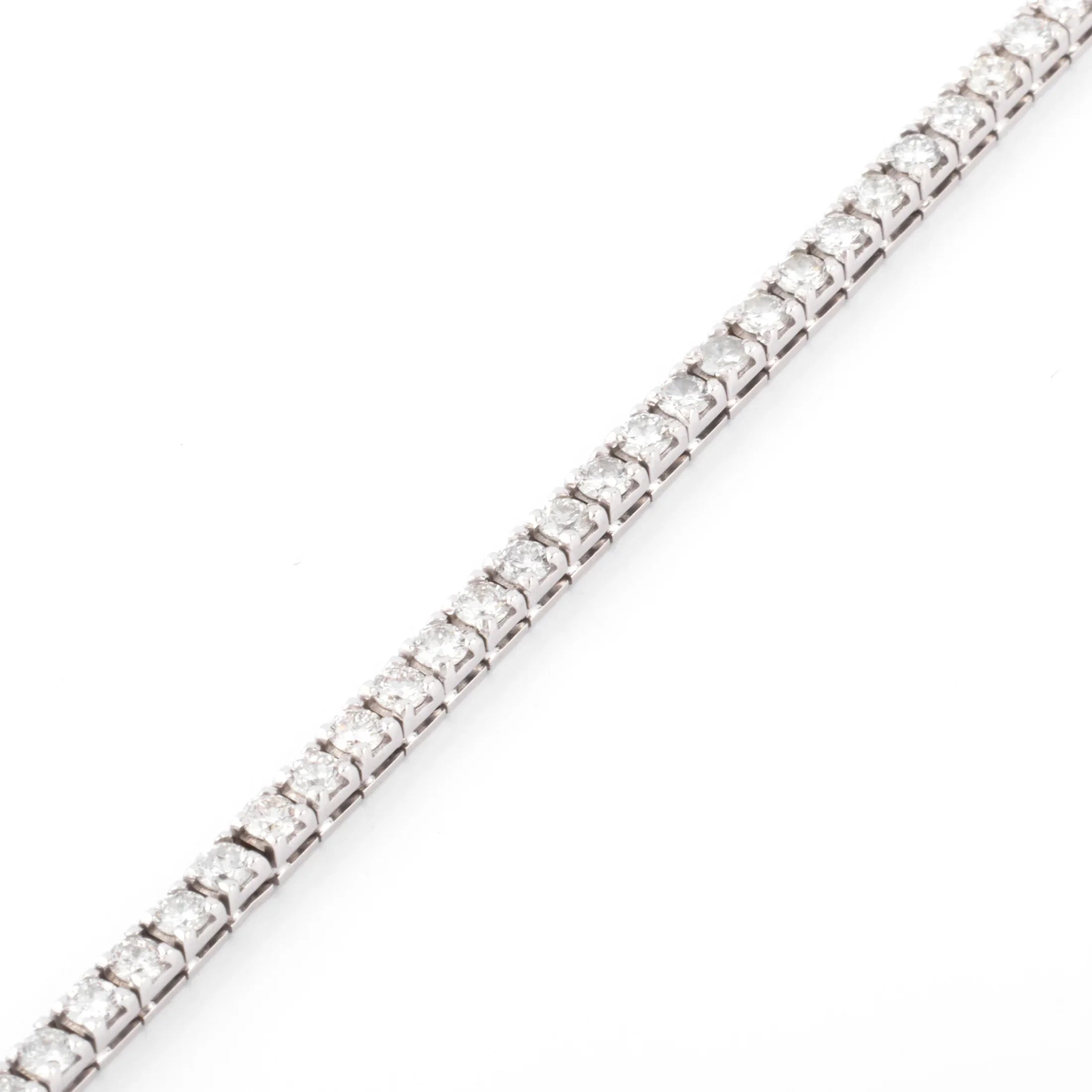 Bracelet rivière en or gris et diamant