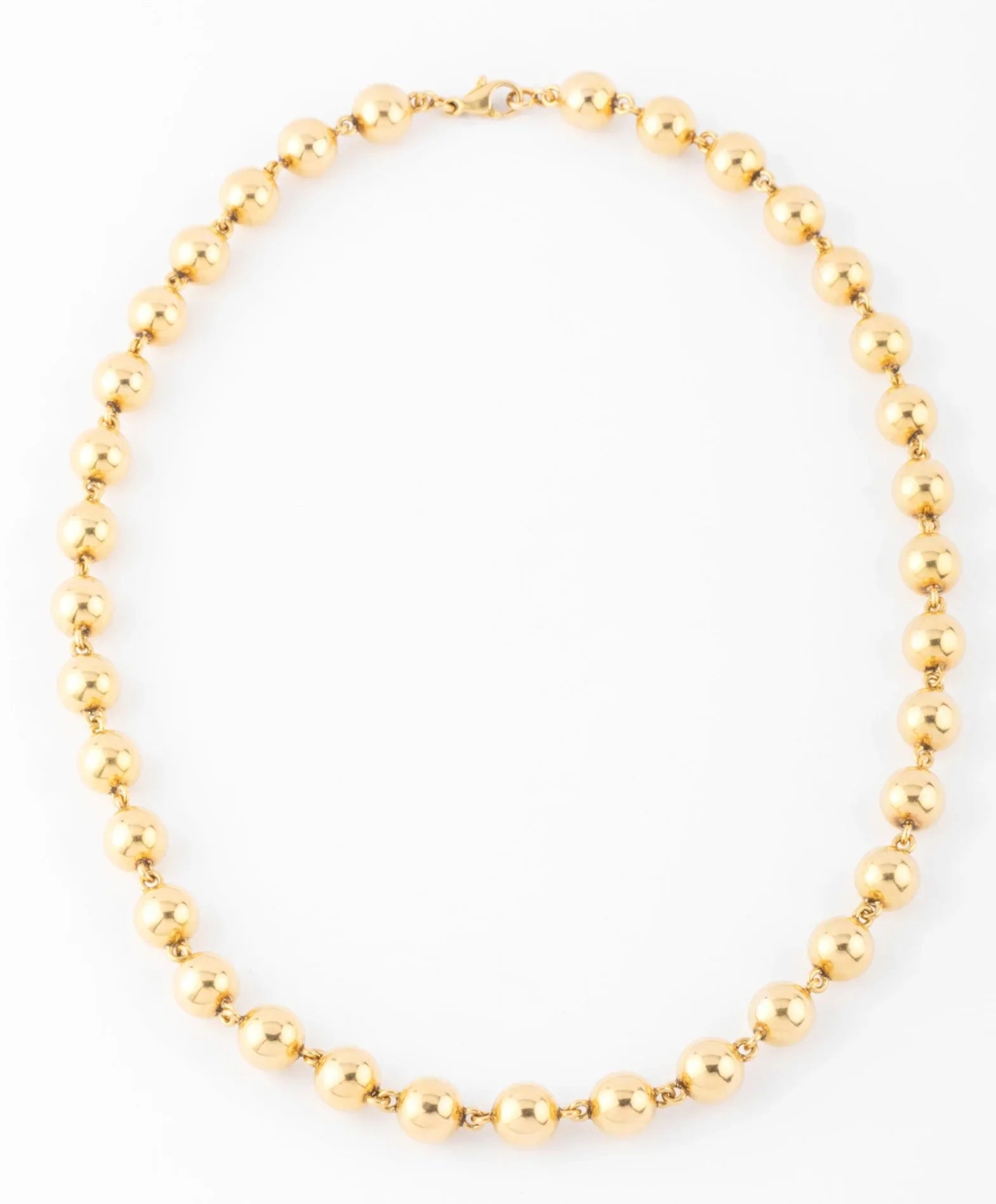 Collier Marseillais en or jaune orné de boules d'or