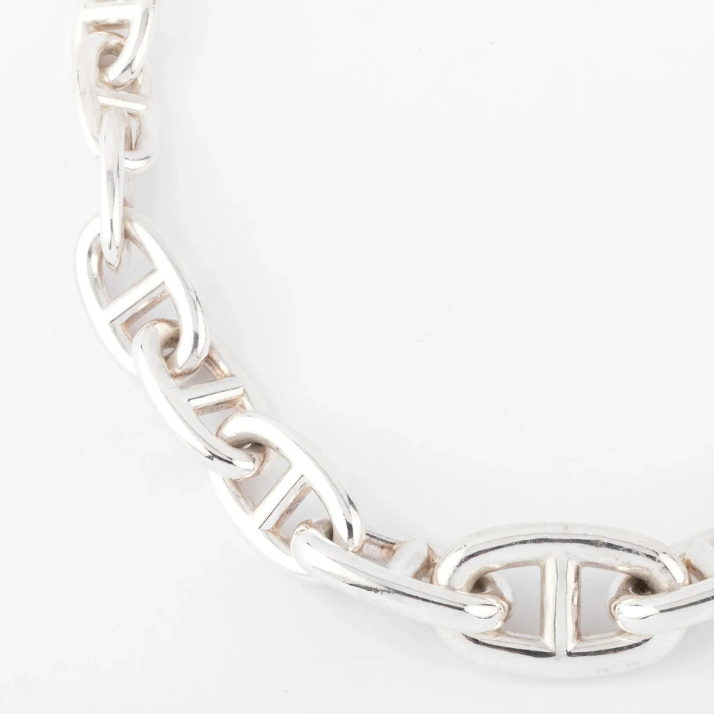 Hermès sterling silver necklace