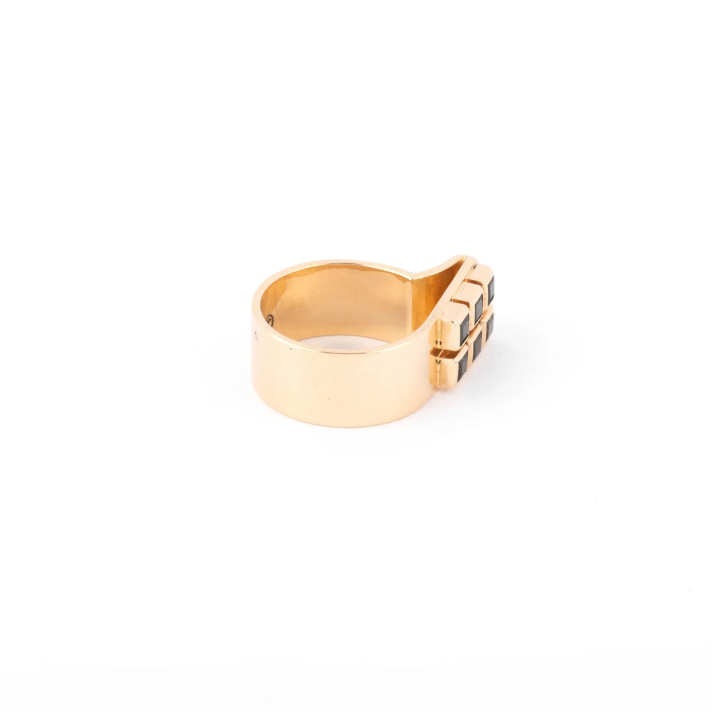 Georg Jensen Yellow Gold and Peridot Ring