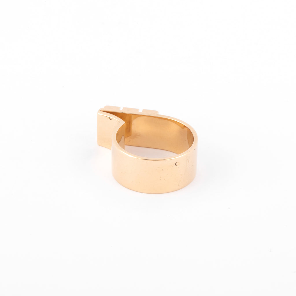 Georg Jensen Yellow Gold and Peridot Ring