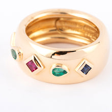 Charger l&#39;image dans la galerie, Bague anneau en pierres de couleurs de la maison Cartier
