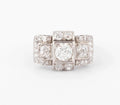 1930s Platinum and Diamond Ring