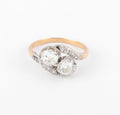 Bague Toi & Moi en diamant platine et or