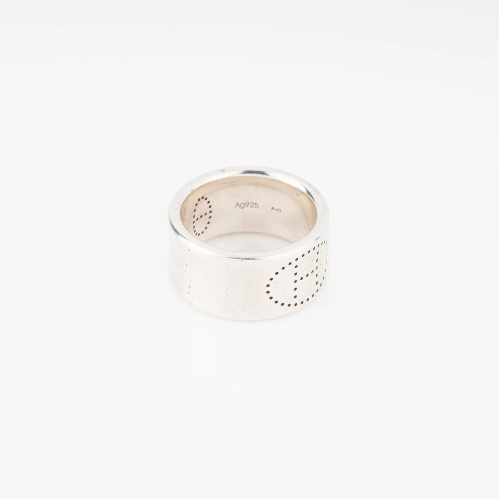 Hermes Silver Eclipse Ribbon Ring