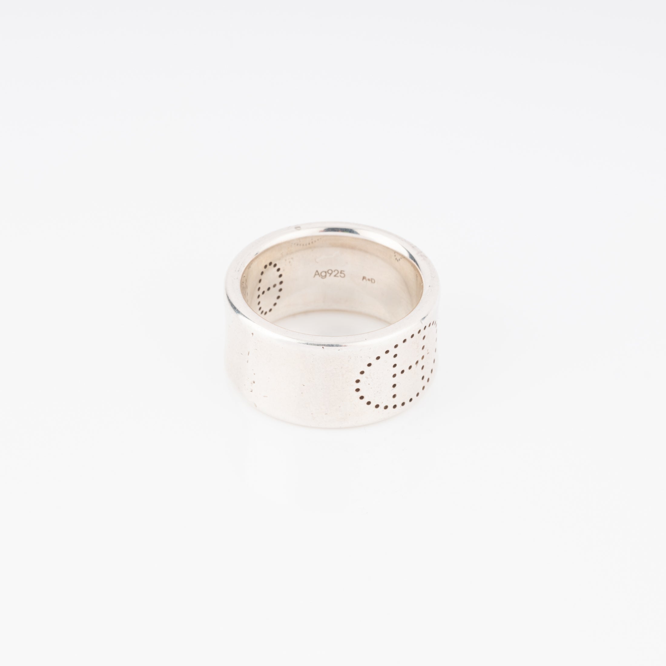 Hermes Silver Eclipse Ribbon Ring