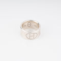 Hermes Silver Eclipse Ribbon Ring