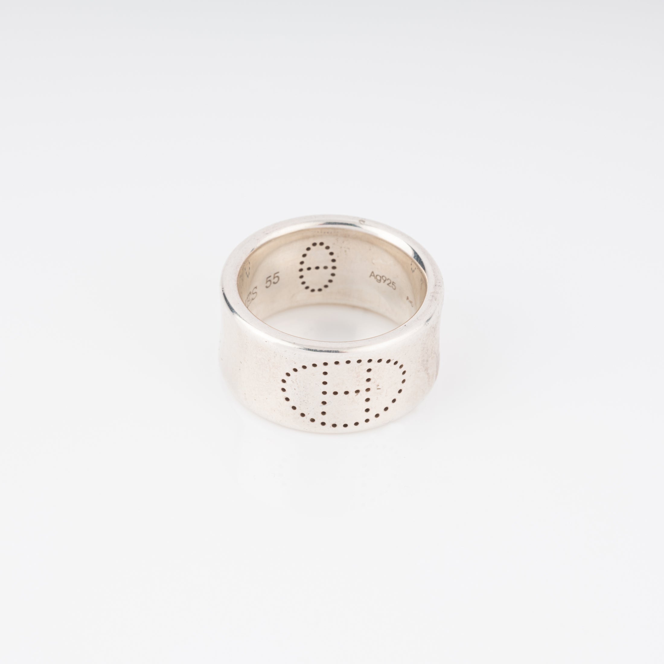 Hermes Silver Eclipse Ribbon Ring