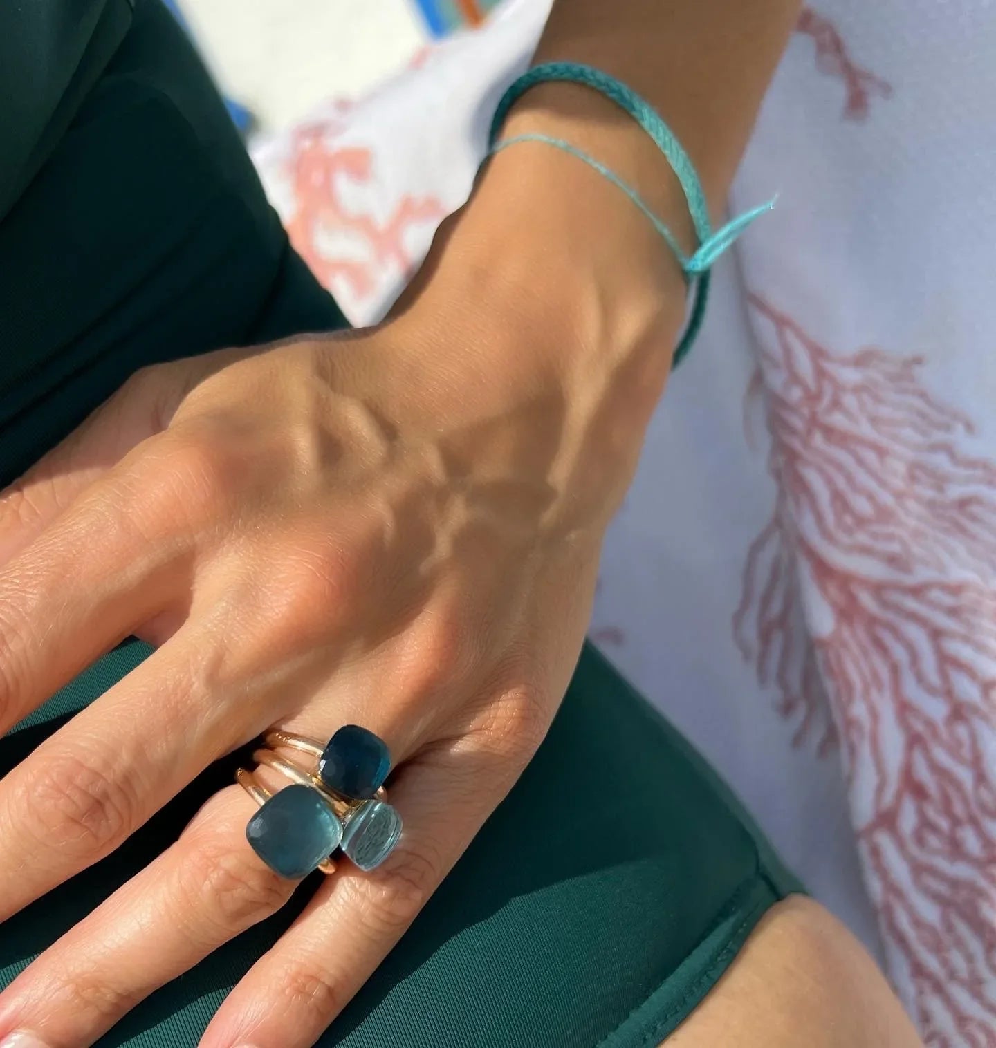 Nudo XL ring in London blue topaz