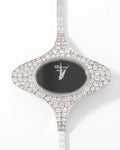 Oval Watch White Gold Diamonds Chopard 1970s