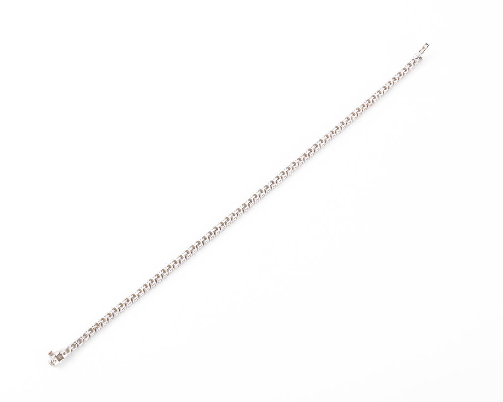 Diamond and white gold tennis bracelet
