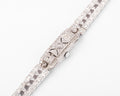 Platinum and white gold secret watch